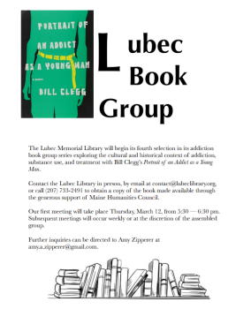 Book Group - "Portrait of an Addict as a Young Man."