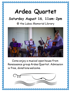 Ardea Quartet at the Lubec Library