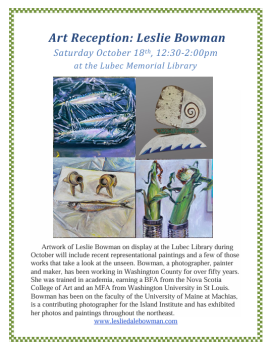 Art Reception at the Library
