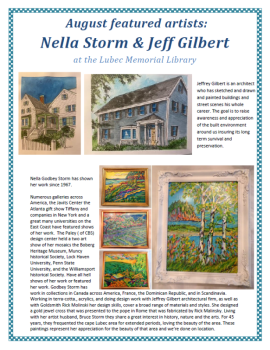 August Art Exhibit - Nella Storm & Jeff Gilbert
