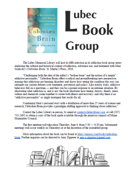 Book Group - "Unbroken Brain" by Maia Szalavitz