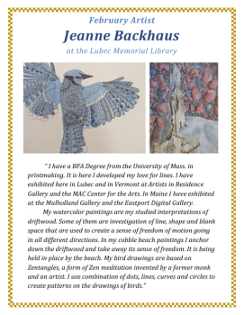 Art Exhibit at the Library