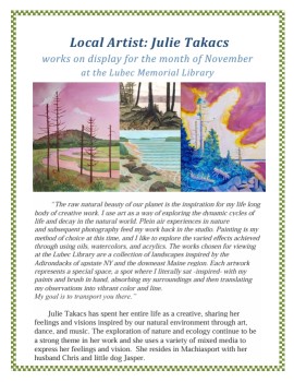 Exhibit at the Library & Reception