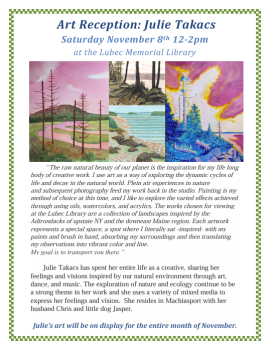 Art Reception at the Library