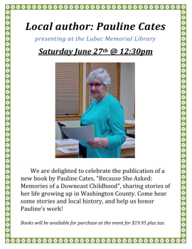 Local Author Talk at the Library
