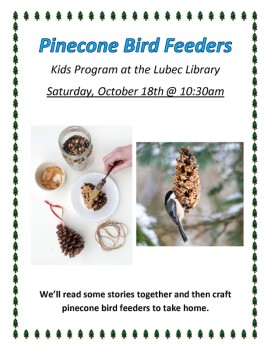 Kids Program - Pinecone Bird Feeders