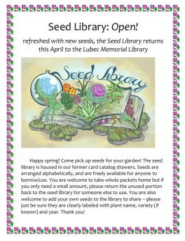 Seed Library Open House!