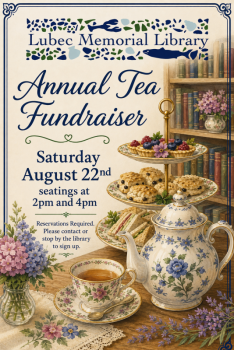 Lubec Memorial Library's Annual Tea Fundraiser