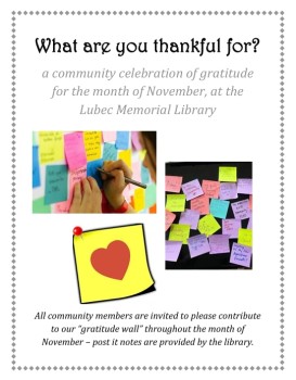 What Are You Thankful For?